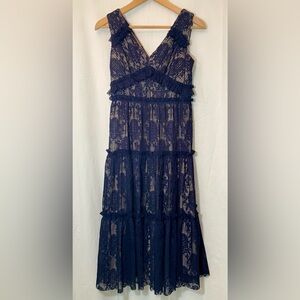 Maggy London Blue Maxi Dress